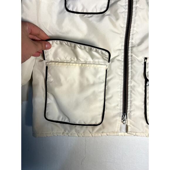 Vintage 70's ARCTIC Wear Womens White Ski and Snow Jacket Coat Size Large - Picture 6 of 13